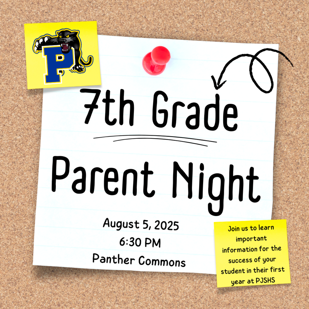 7th Grade Parent Night - 8/5/25 - 6:30 PM - Panther Commons