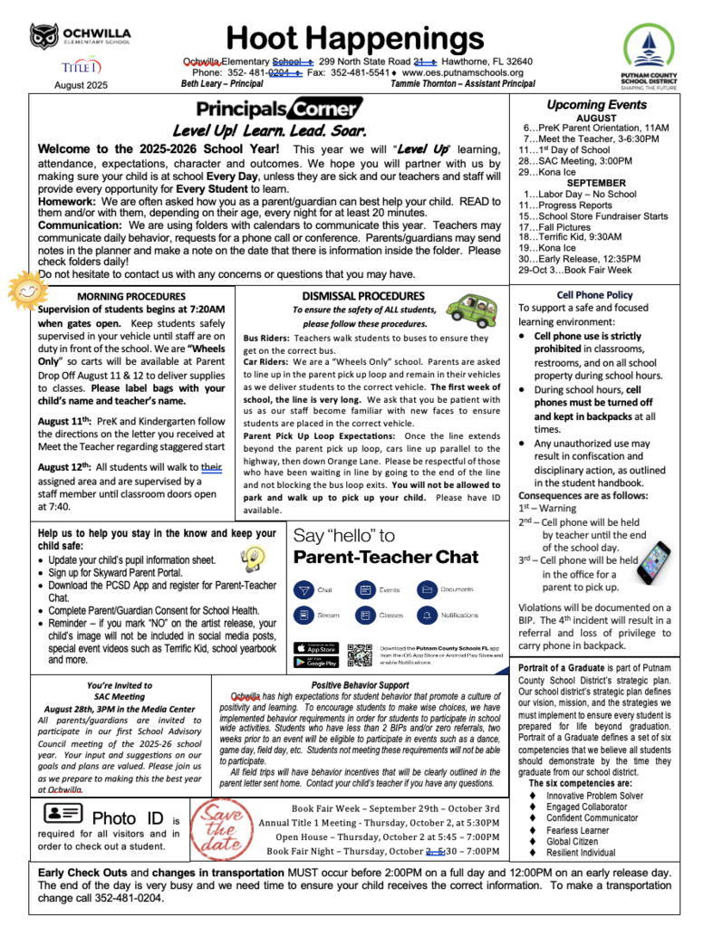 Newsletter Pg 1