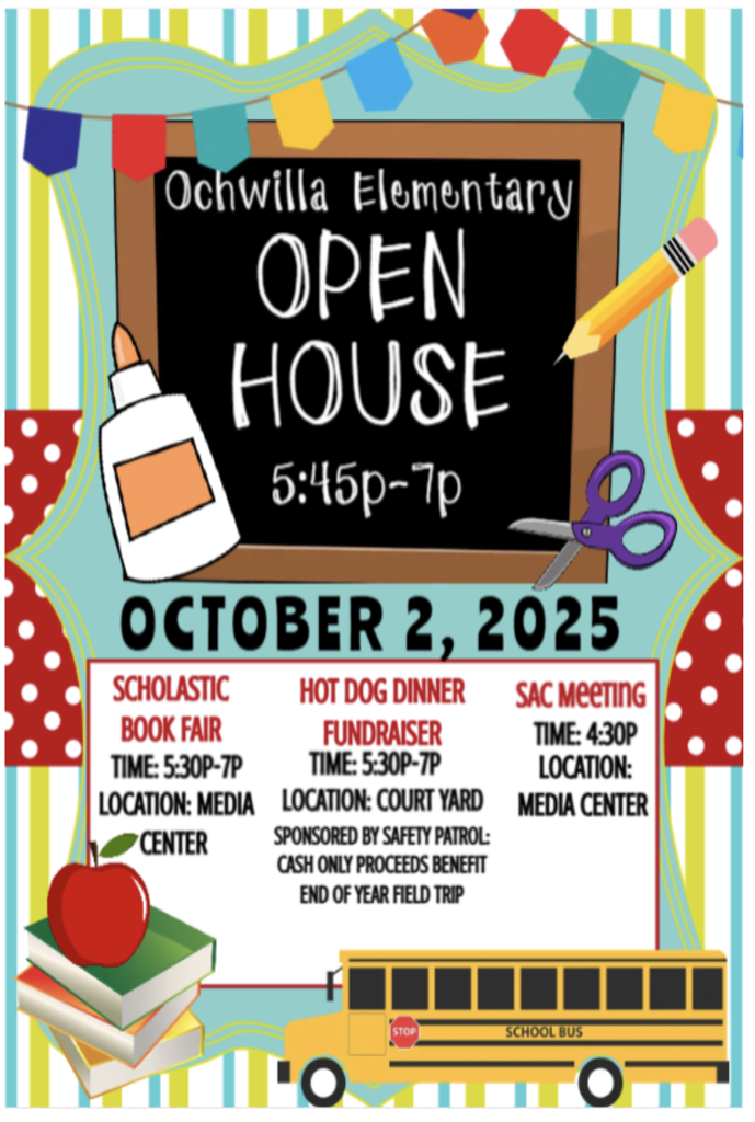 Open House flyer