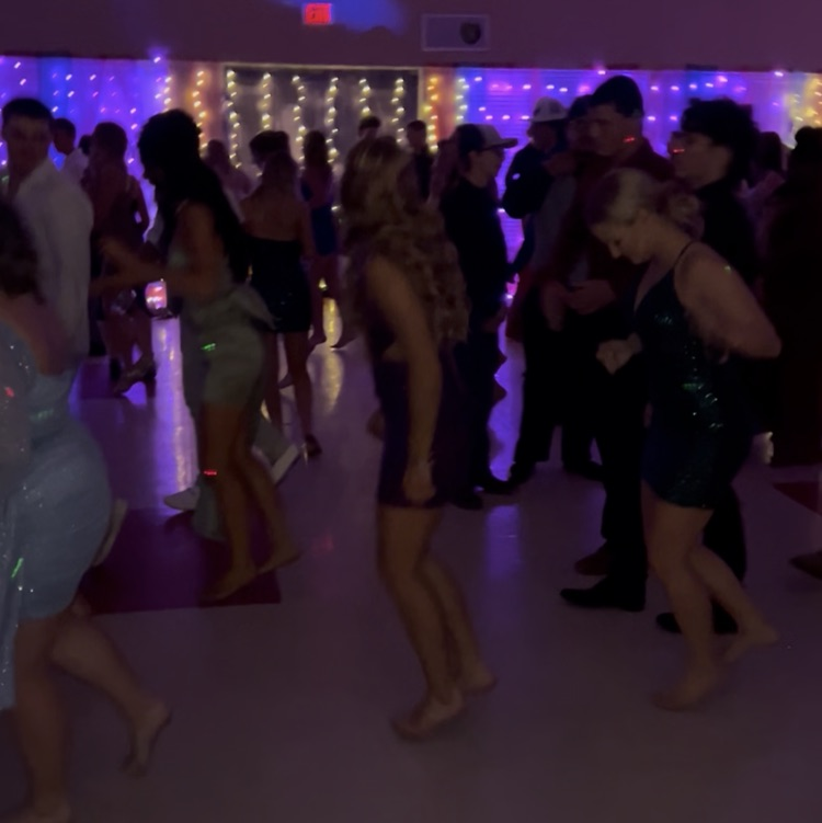 students dancing