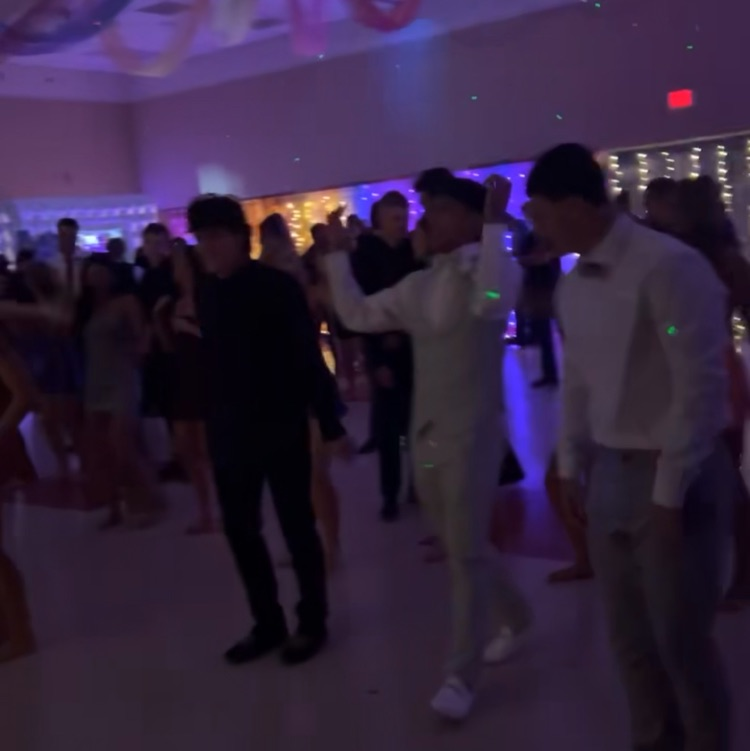 students dancing