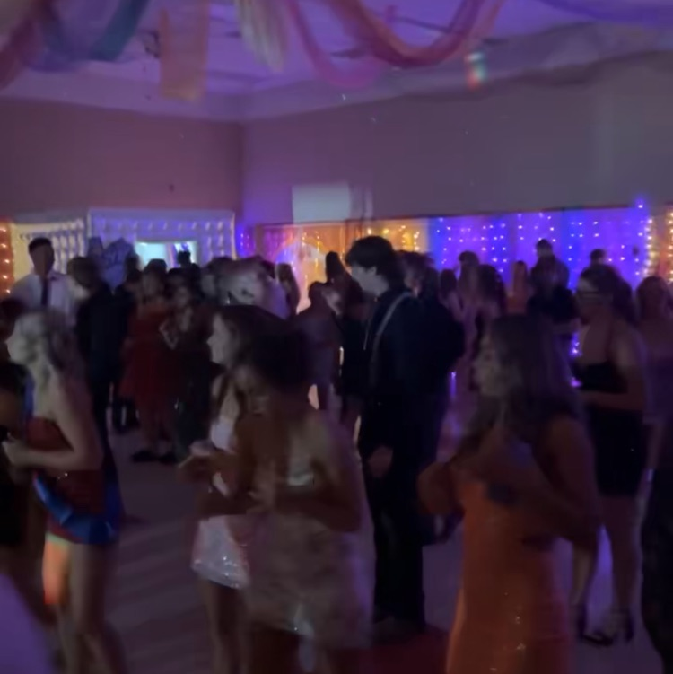 students dancing