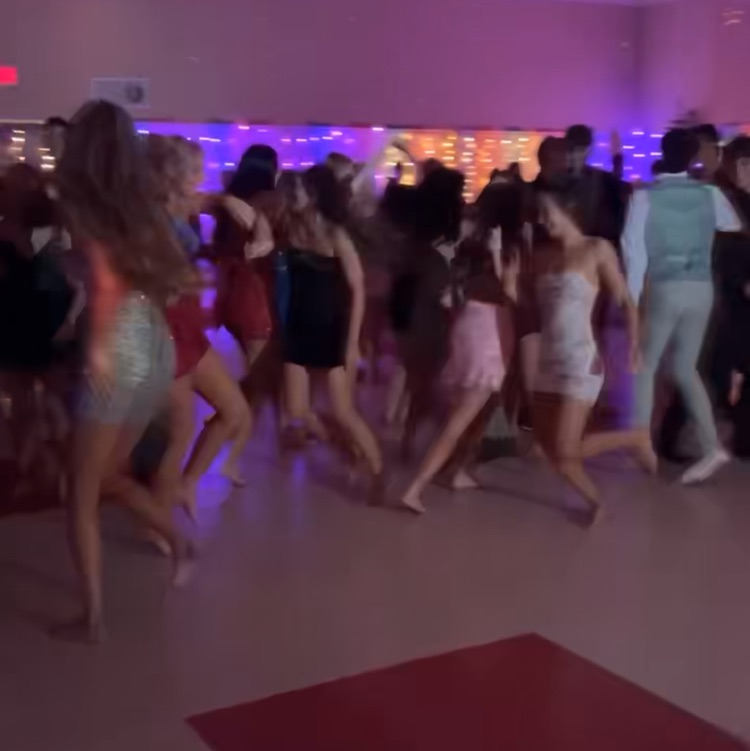 students dancing