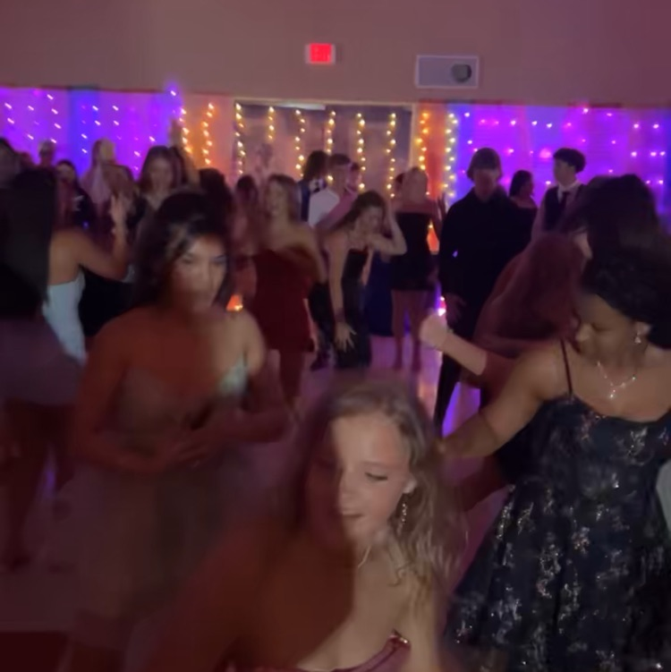students dancing