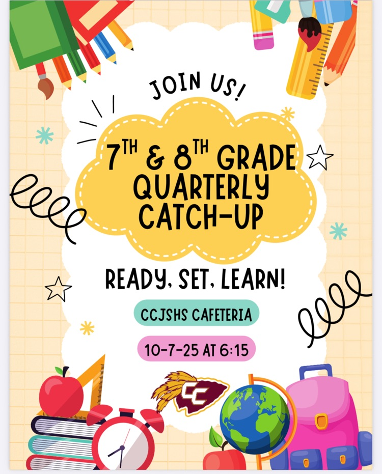 7th and 8th Grade Parent Night Flyer to come out for an engaging night with your student on October 7th at 6:15pm.