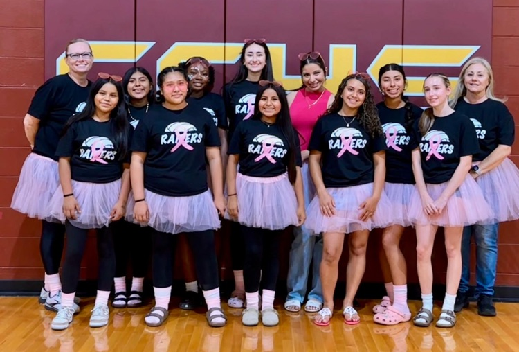 Pink Out for Breast Cancer Awareness with the JV volleyball team.