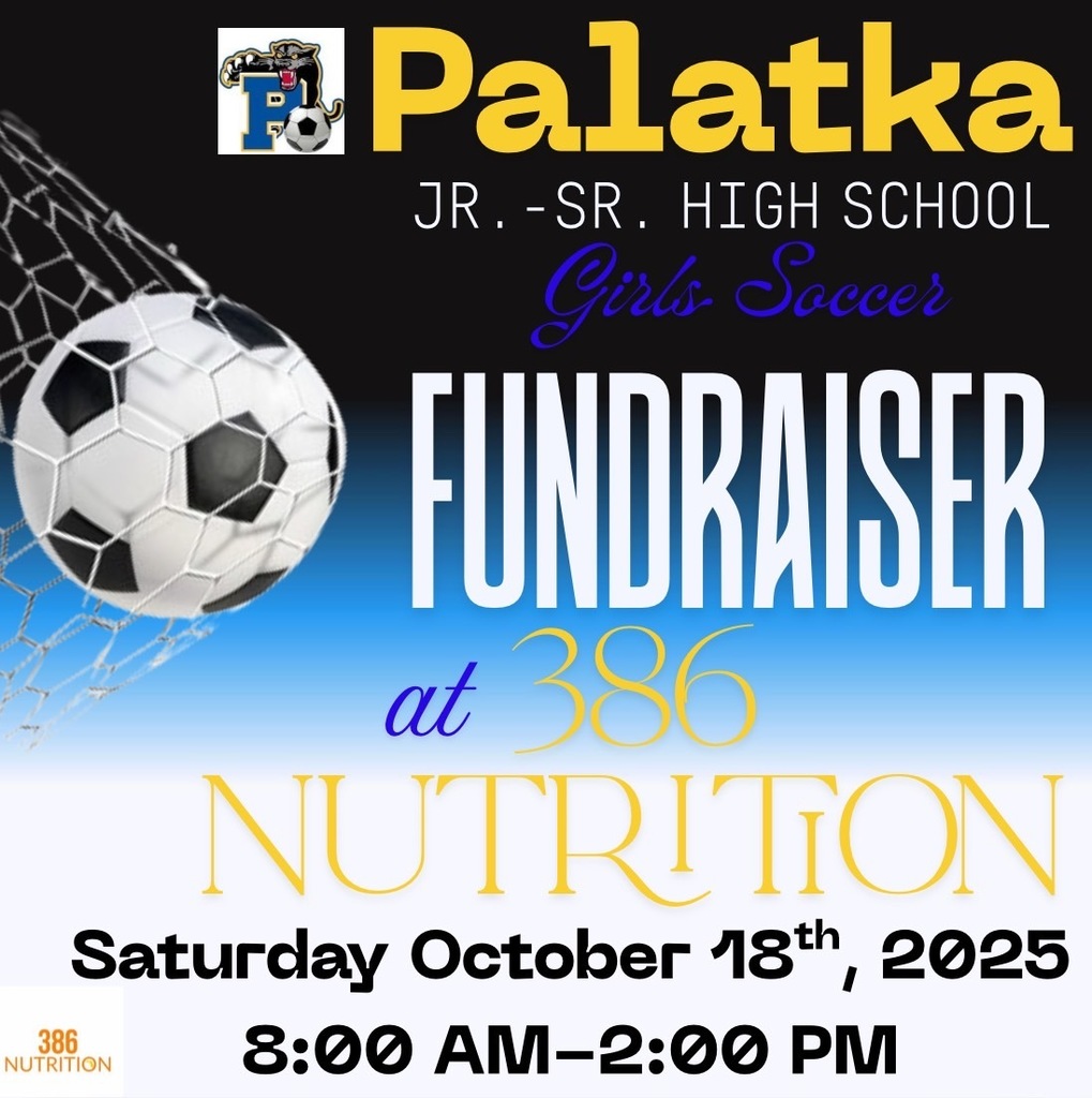 Girls soccer fundraiser at 386 nutrition - Saturday 10/18 from 8-2