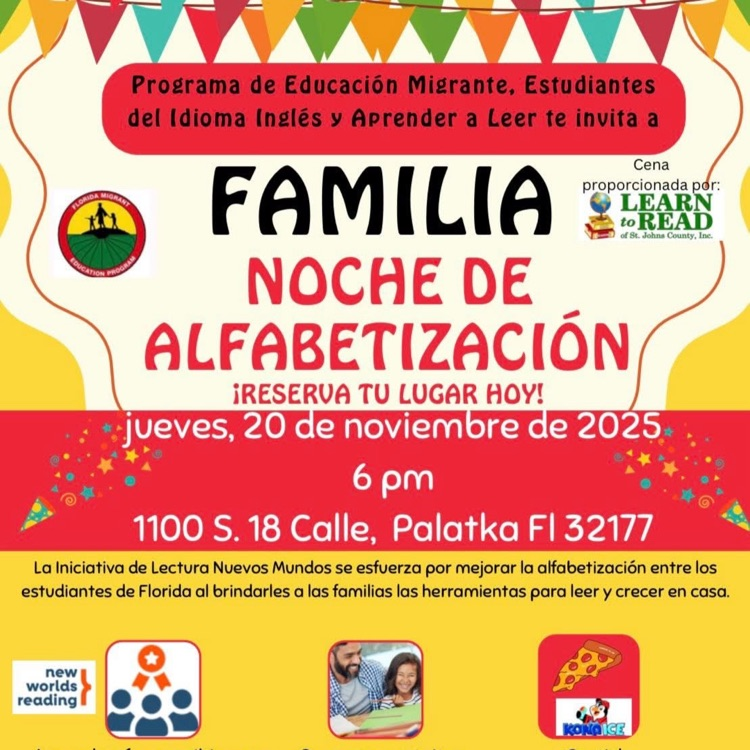 📚✨ Join us for Family Literacy Night! ✨📚
