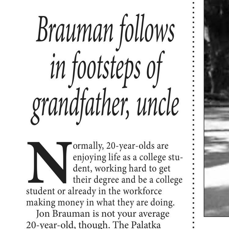 story about Jon Brauman coaching track