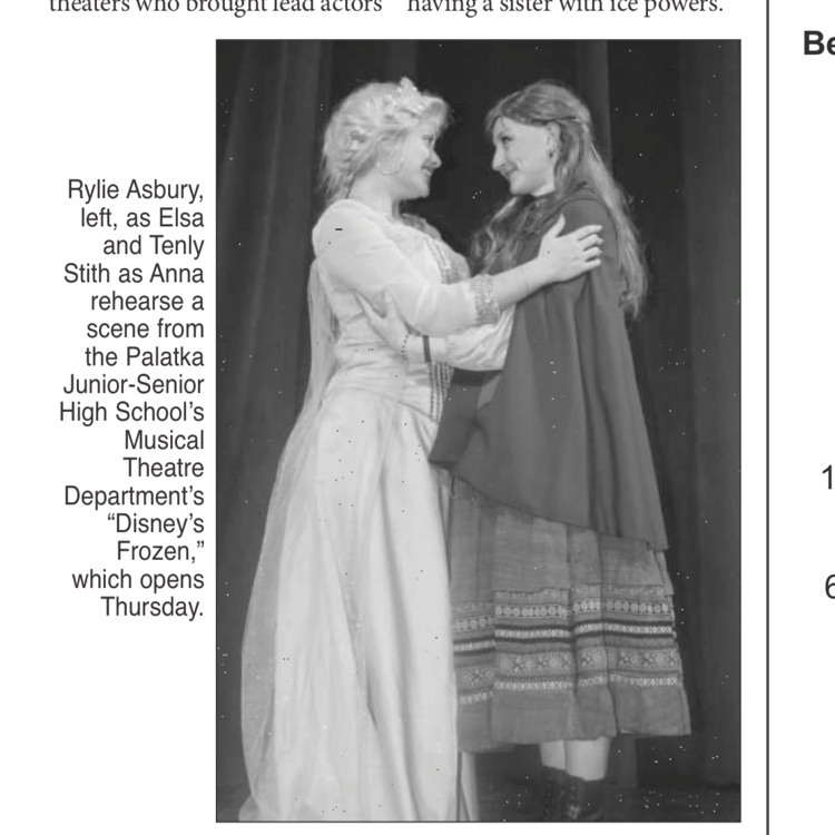 Tenly and Rylie. in Frozen