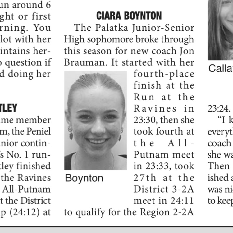 Ciara also all county!