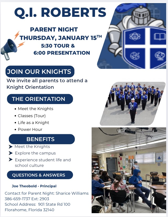parent night flyer