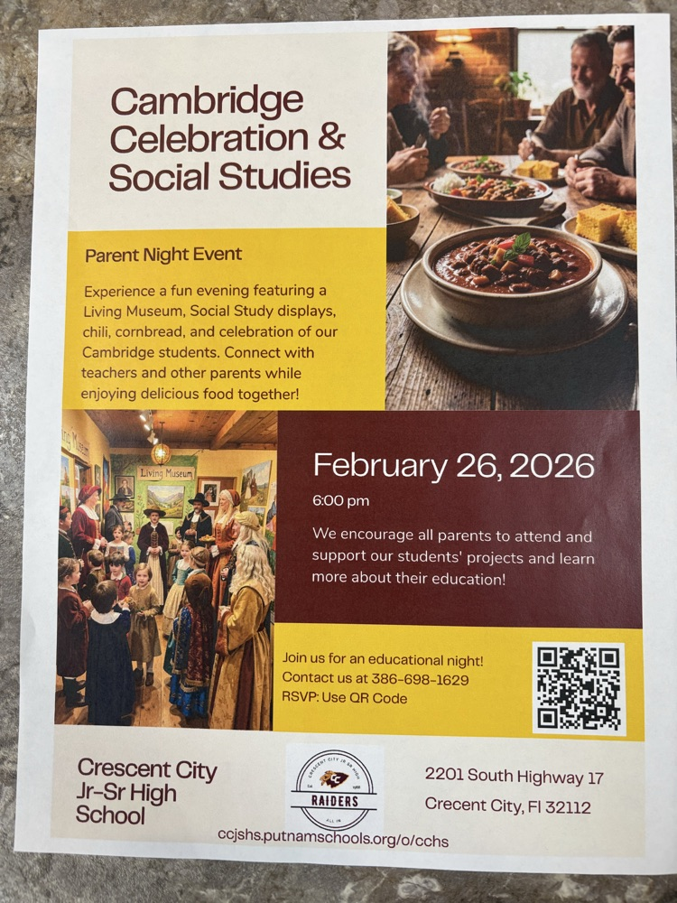 Cambridge & Social Studies Chili Night