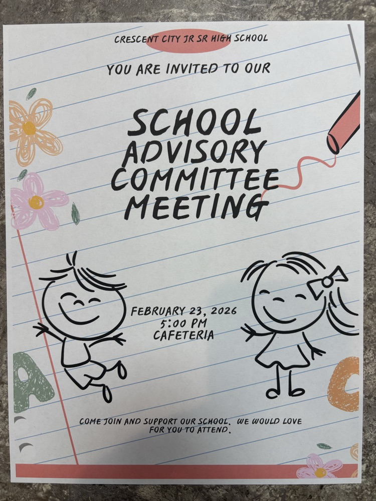 SAC Meeting on Monday, February 23rd at 5pm
