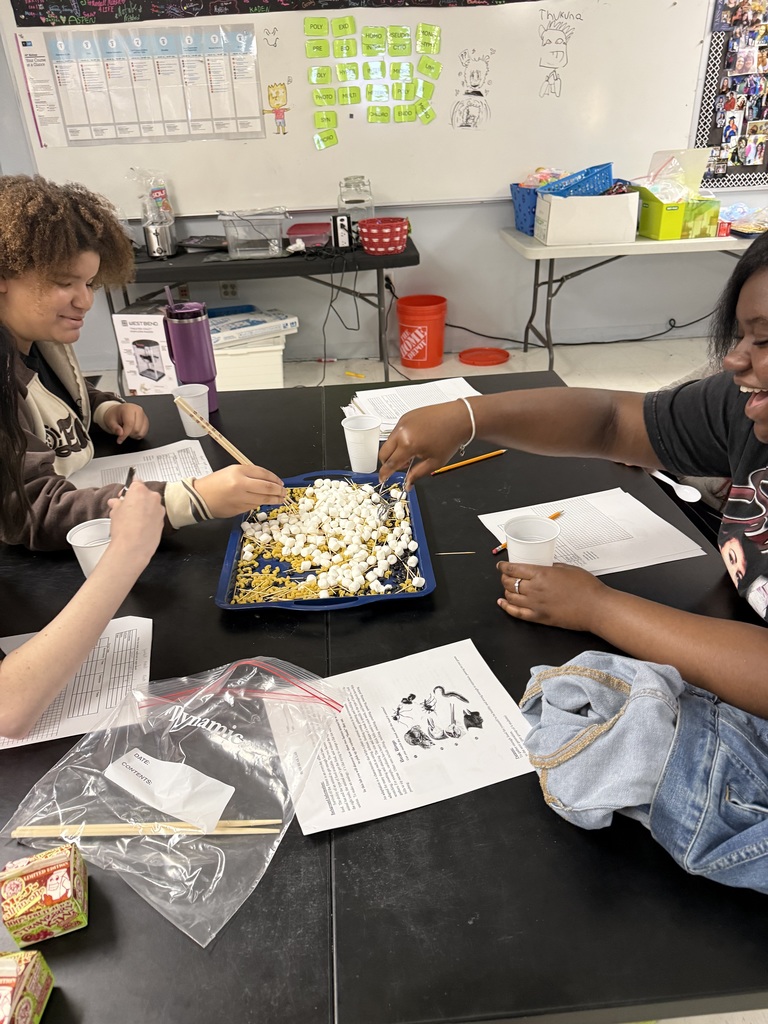 students working on biology lesson