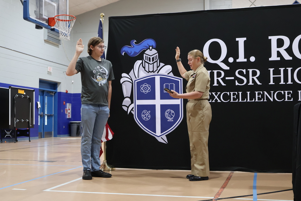 Tristan swearing in.