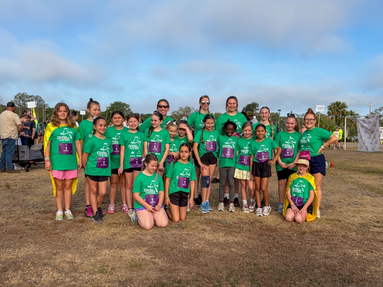 JES girls in the run 2026