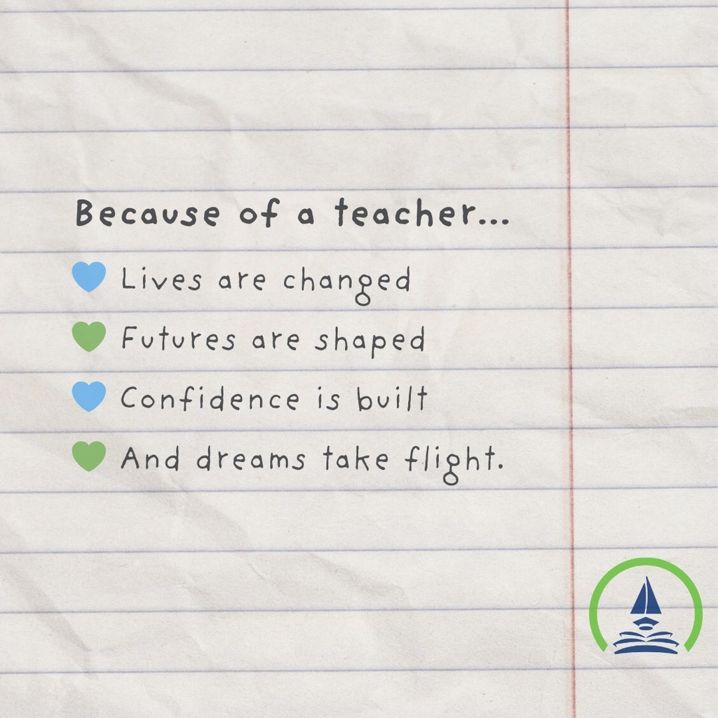 because of a teacher
