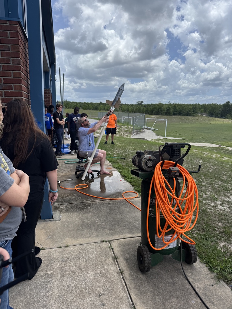 Mr. Bergen launching rockets