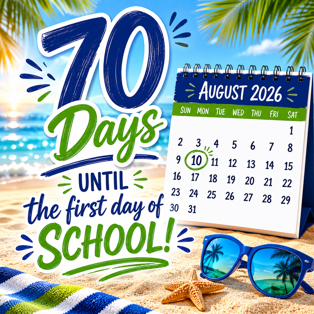 August 10, 2026 First Day of School