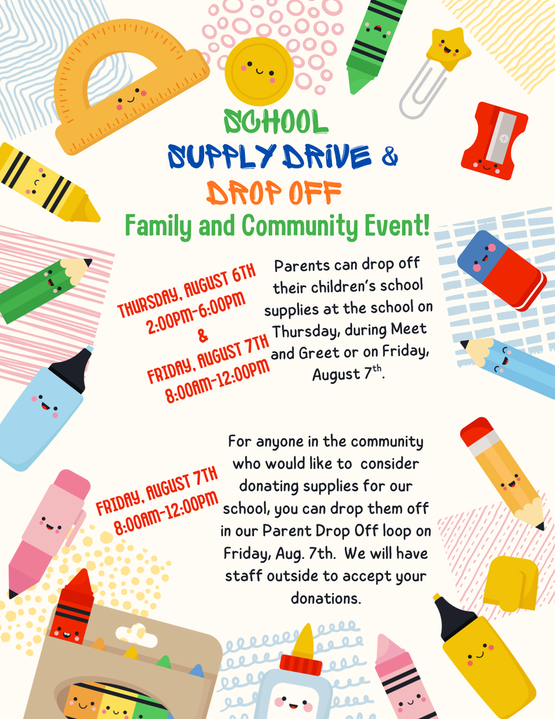 School Supply Drive & Drop Off