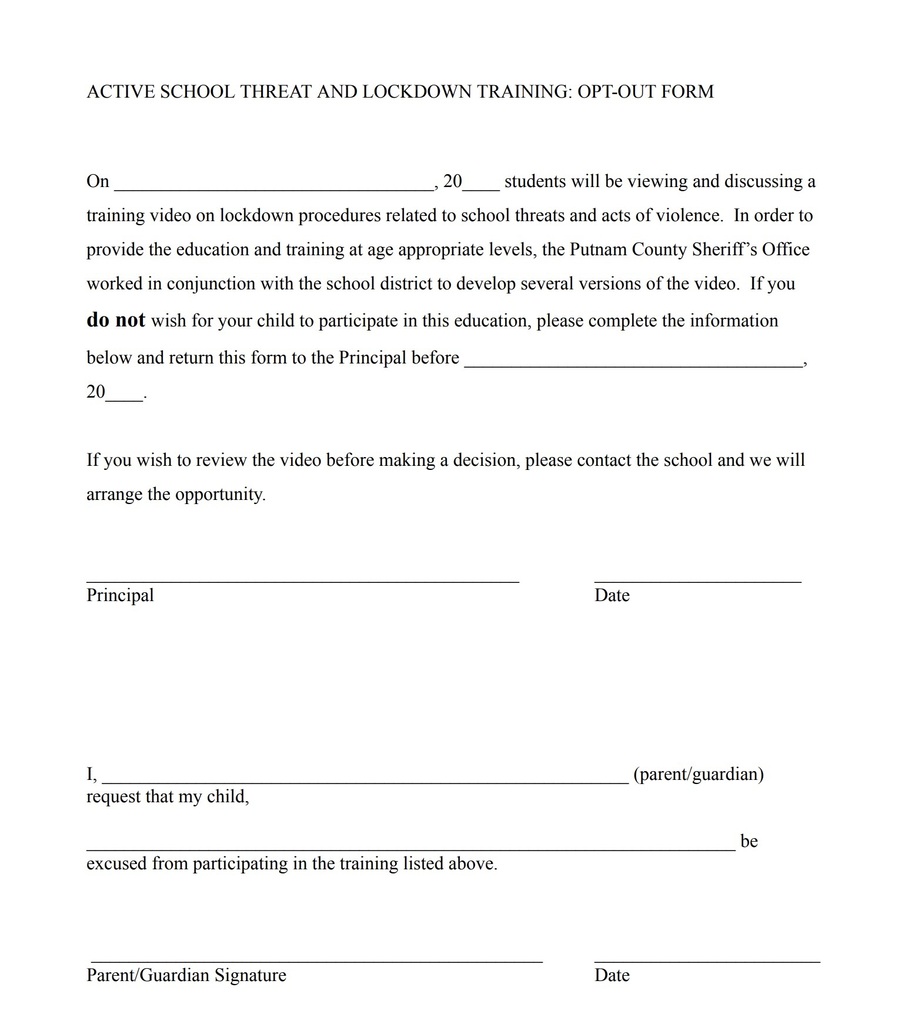 Opt-Out Video