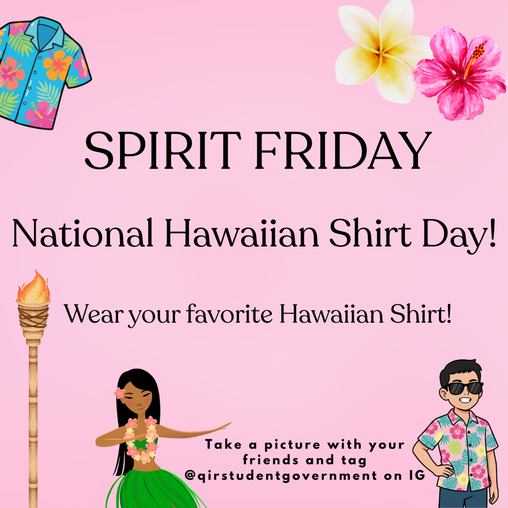 National Hawaiian Shirt day Spirit Friday 8/21/26