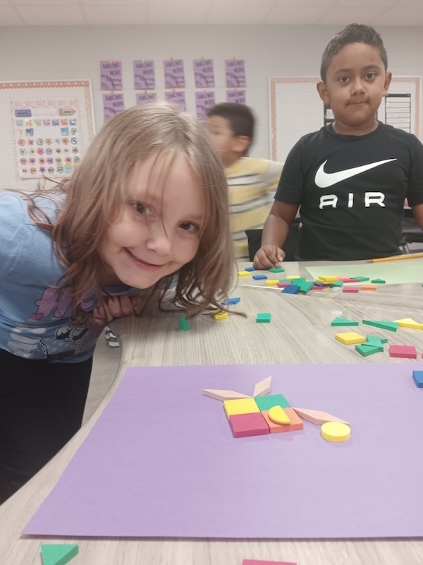 composing shapes angler fish