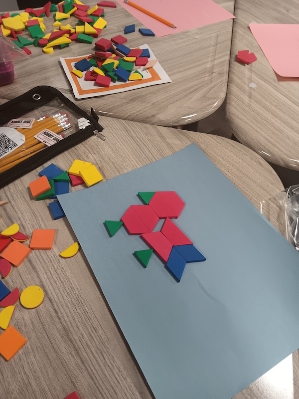 duck composing shapes