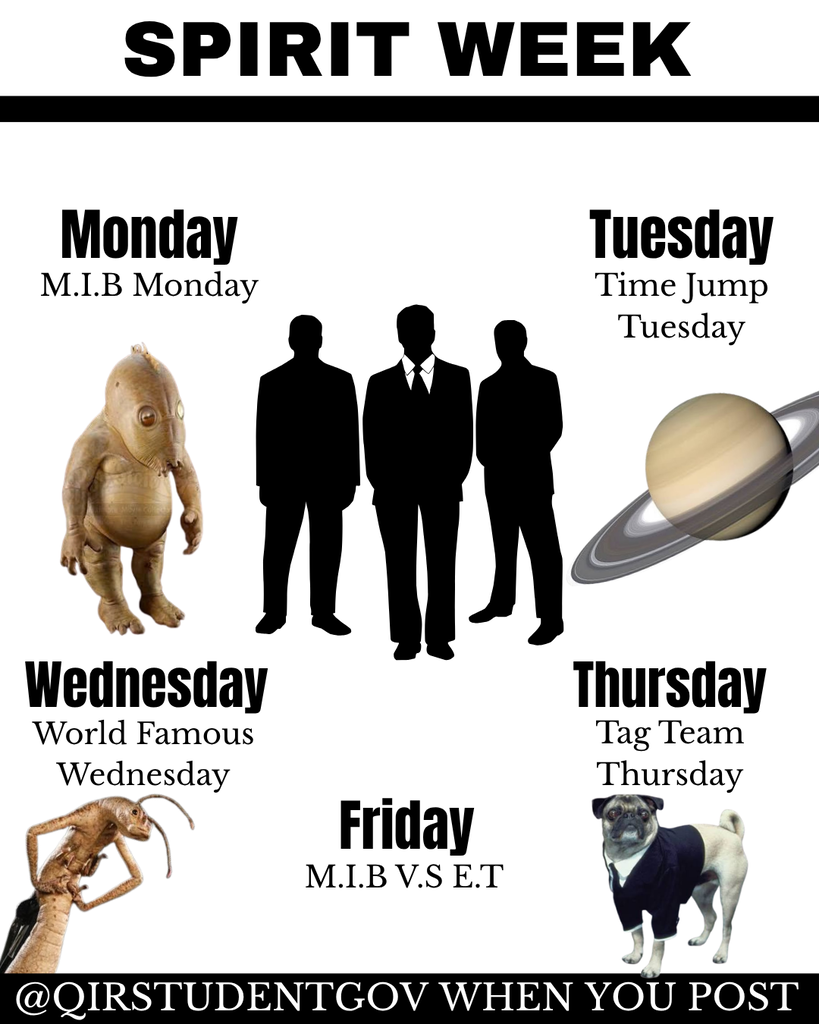Every day of spirit week