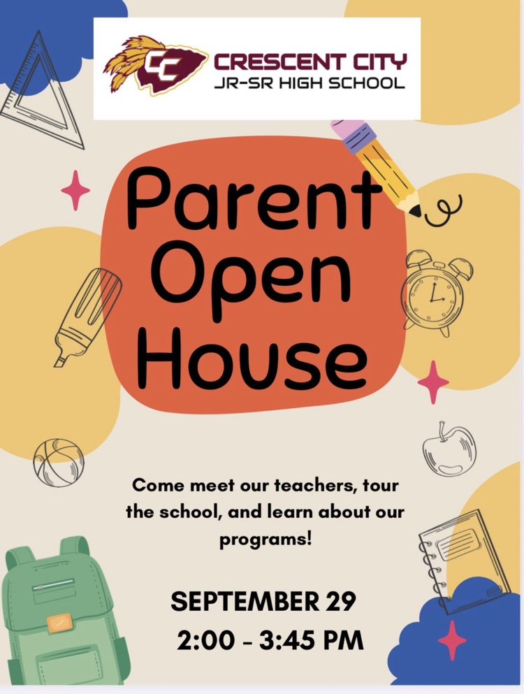 Parent Open House is on Early Release Day, Tuesday, September 29th from 2:00-3:45p.m.