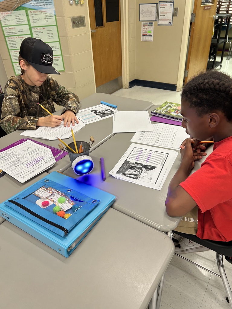 Mrs. Tomlinson's class working hard today.