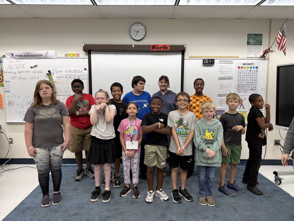 Mr. Geer's class spelled home.