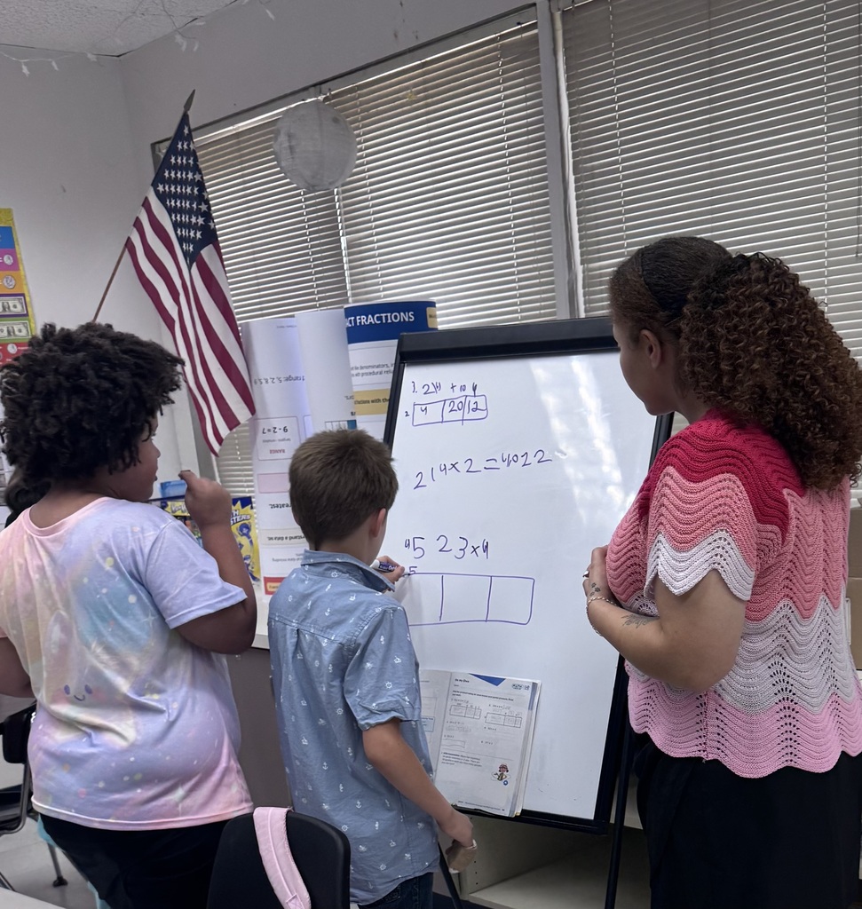 Ms. Rudolphs class working on multiplication.