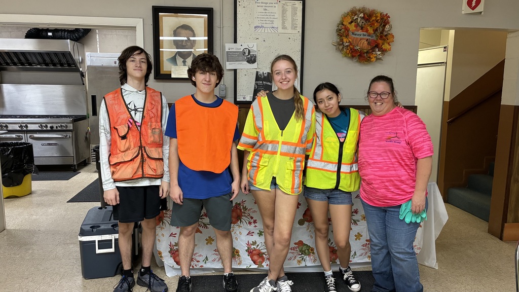 A few of the dedicated NHS/Interact members joined me to assist the Pineland Lodge Masons to clean up a portion of Peniel Rd. today. It was hot and dirty work but they were hard workers.