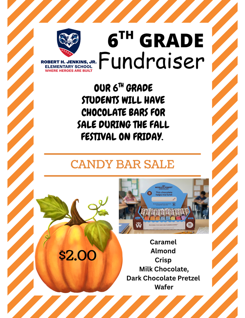 6th Grade Fundraiser--Candy Bars 2026
