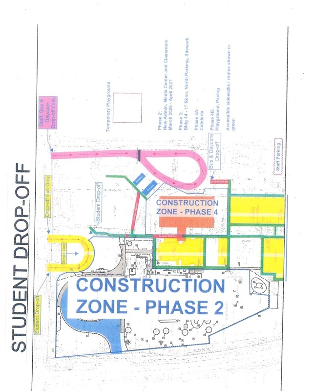 Pictures of Map with highlighted colors showing pick up/drop off routes