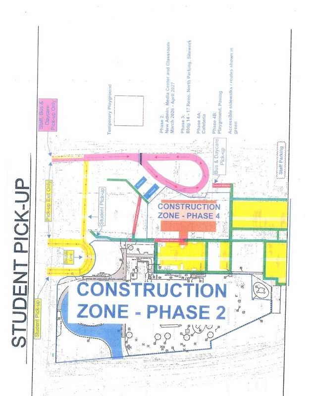 Pictures of Map with highlighted colors showing pick up/drop off routes