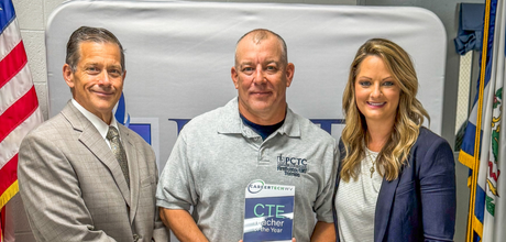 Captain Virag, who leads Firefighting/EMT Training at PCTC, has been named the 2025 West Virginia Career and Technical Education Teacher of the Year