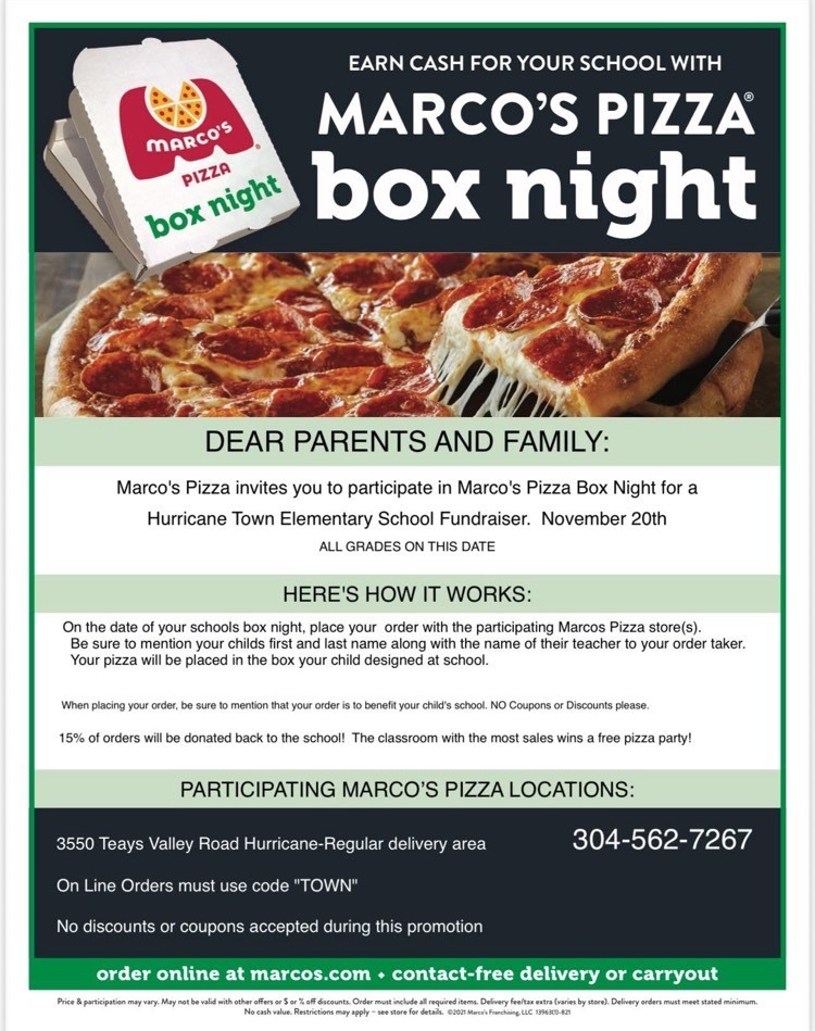 Marco’s Pizza Night