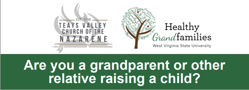 A decorative image that says Are you a grandparent or other relative raising a child?