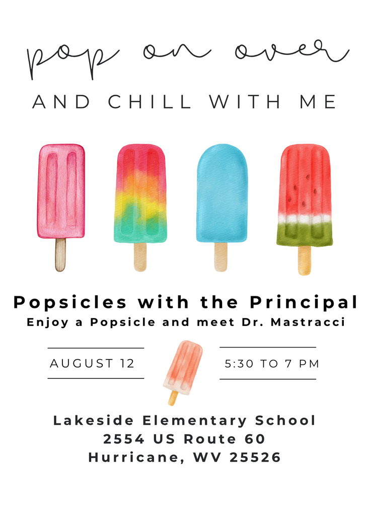Popsicles with the Principal Flyer