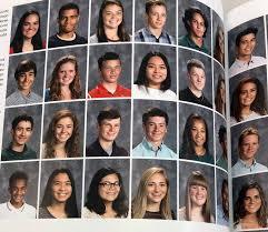 Photo of a yearbook page