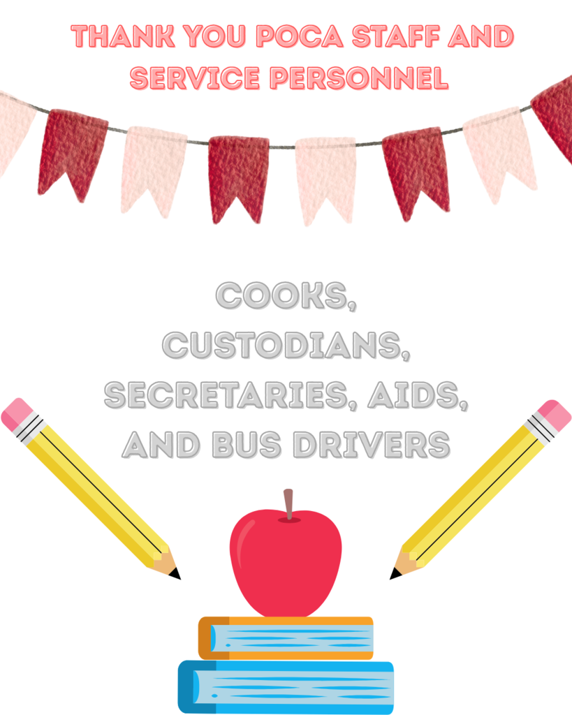 Thank you Poca High School Service Personnel!