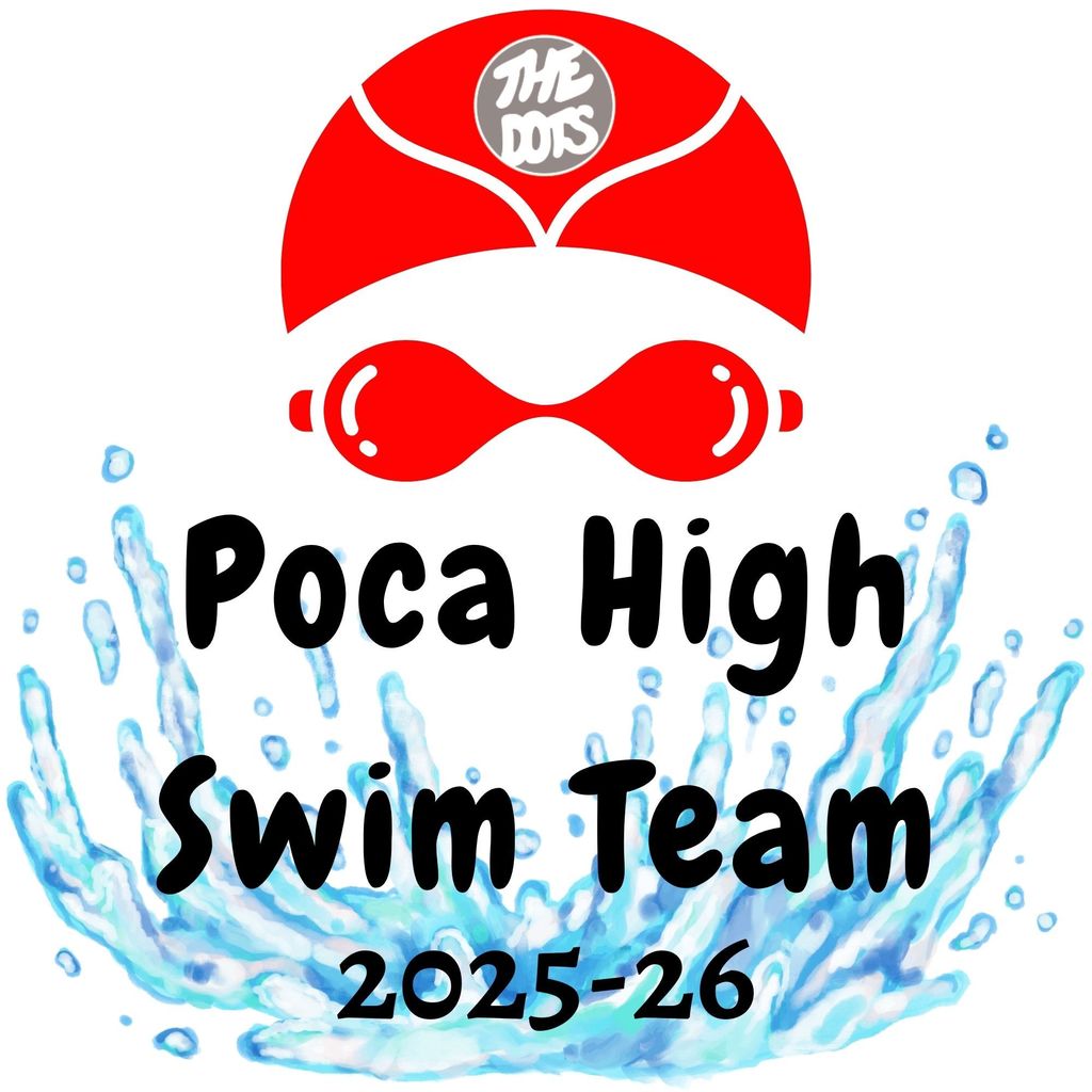 Graphic of Poca High Swim Team 2025-26