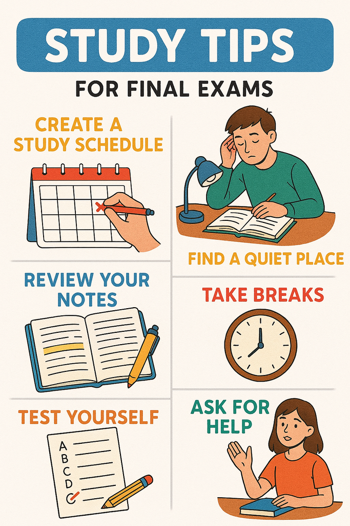 Study Tips for final exams