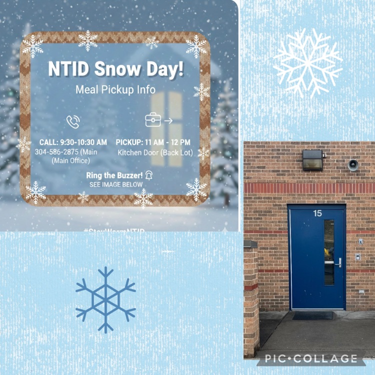 NTID Day meal schedule call school @ 9:30 AM 3045862875