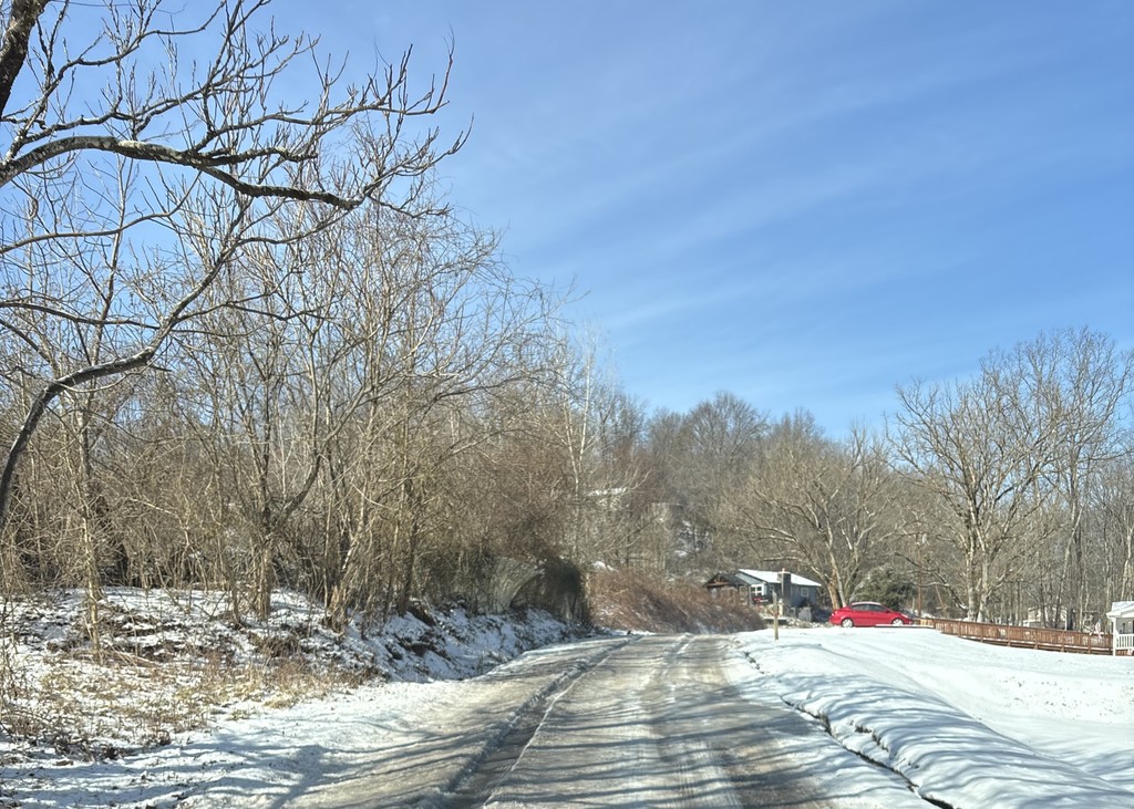 snow/ice covered road
