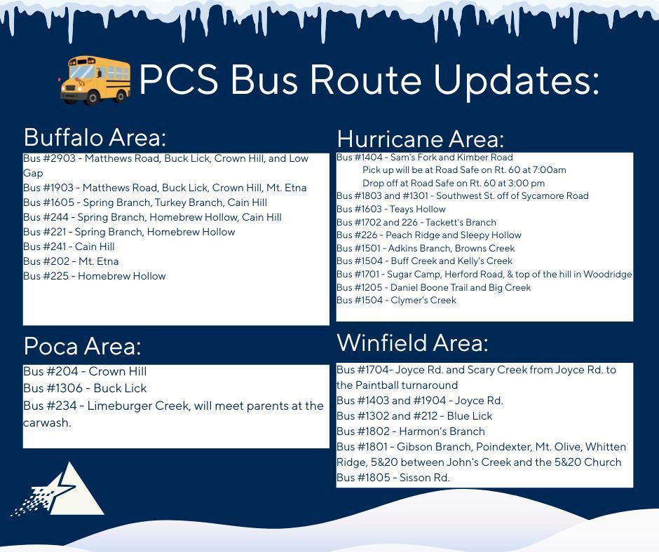bus route changes