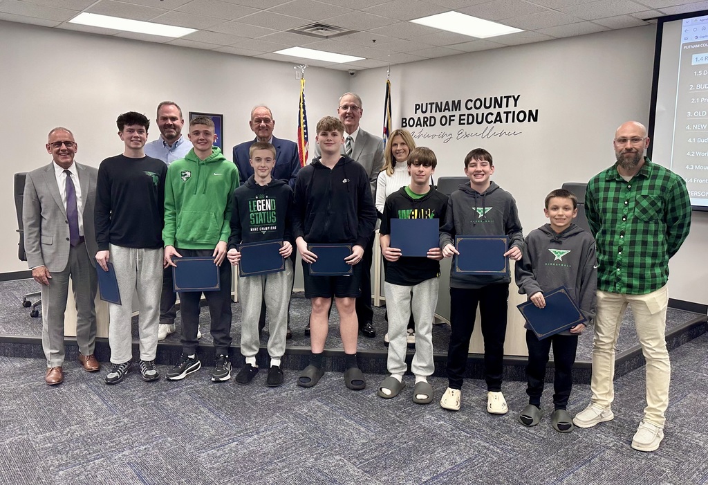 🏆 Celebrating Winfield Middle Athletics! 🏀🏐🏃‍♀️ At the Putnam County Board of Education meeting on March 16, 2026, the Board proudly recognized several Winfield Middle School athletic teams for their outstanding seasons and achievements. 👏 Congratulations to the following teams:  Girls Cross Country Girls Basketball Volleyball Boys Basketball  These student‑athletes, along with their coaches and supporters, exemplify dedication, teamwork, and school pride. We are proud of the hard work and commitment they displayed both on and off the field this season. 💙💛 Way to represent Winfield Middle and Putnam County Schools!